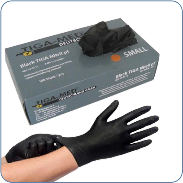 [Gratuit] 8 Gants (Fist), nitrile, noir, non poudré